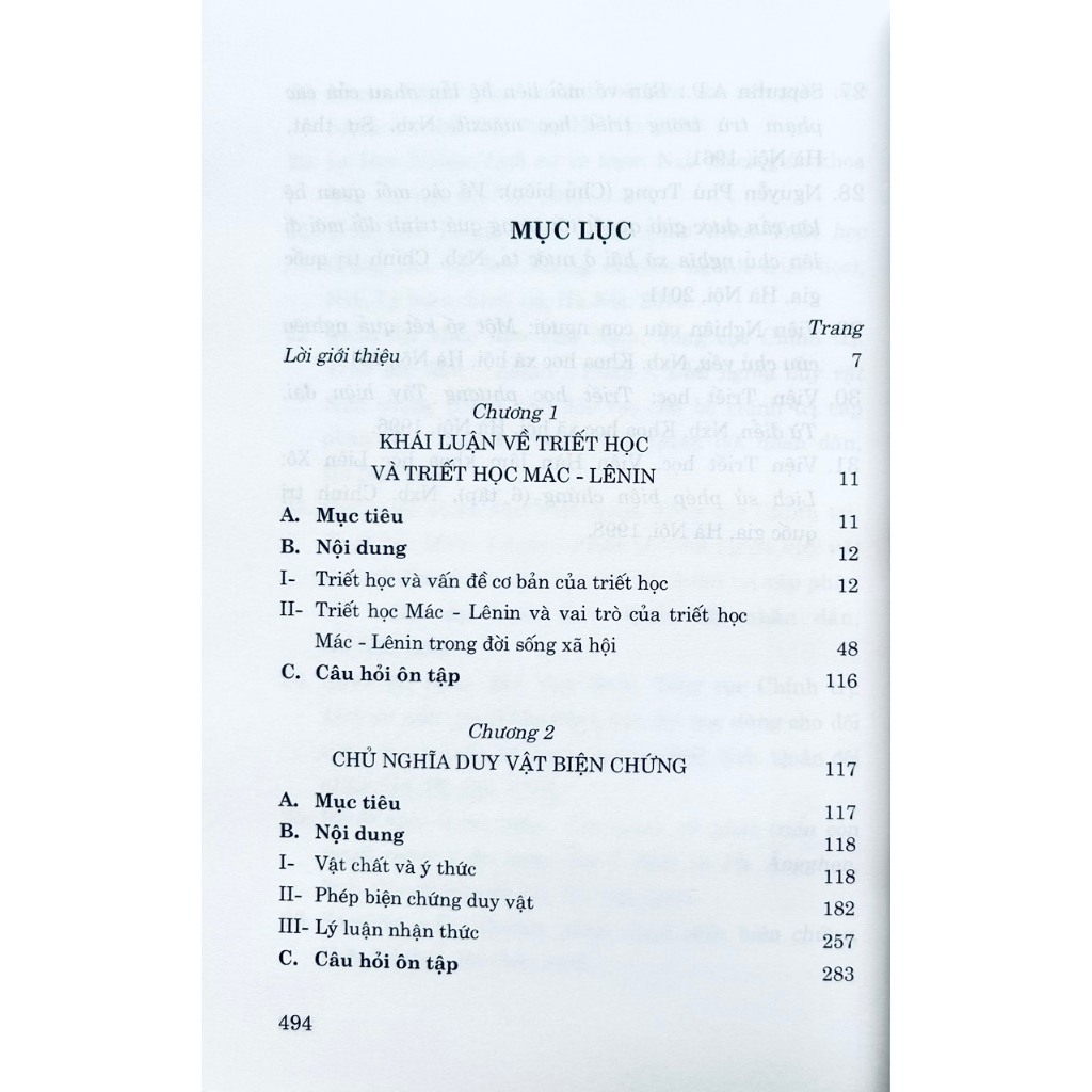 Ảnh Sách - Giáo Trình Triết Học Mác – Lênin (Dành Cho Bậc Đại Học Hệ Không Chuyên Lý Luận Chính Trị) 4