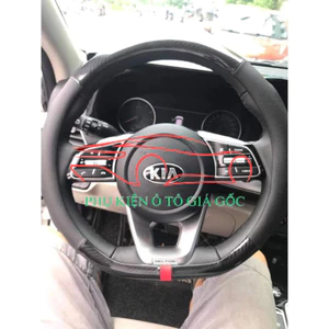 Bọc vô lăng D cut xe KIA Sonet 2022 mẫu cao cấp