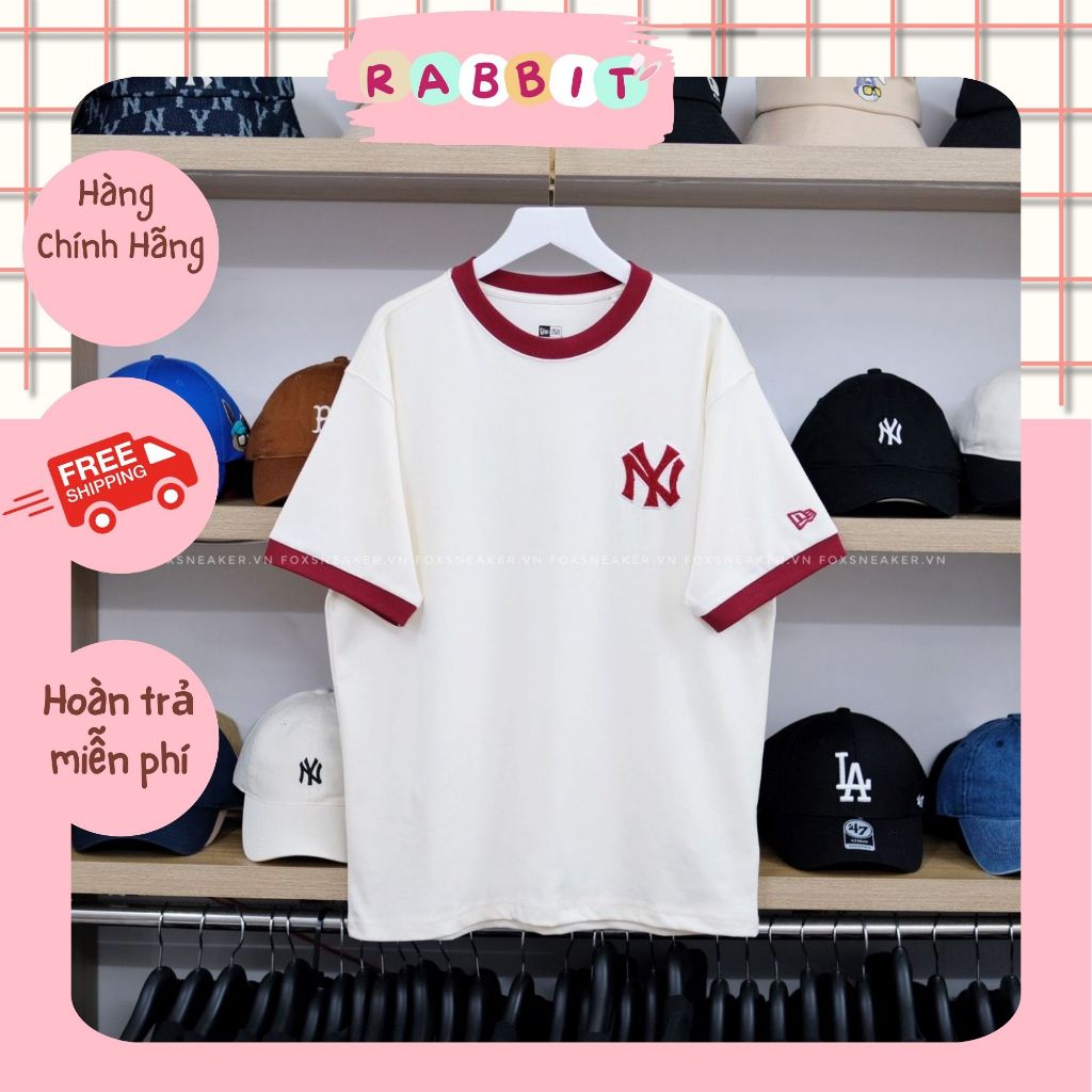 Áo Thun New Era Ny Kem Bo Viền Đỏ CODE: 13038757 | Rabbit Authentic ...