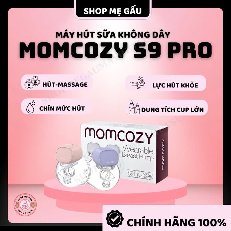 Máy Hút Sữa Không Dây MOMCOZY S9 Pro New Chính Hãng - Bảo hành 2 năm