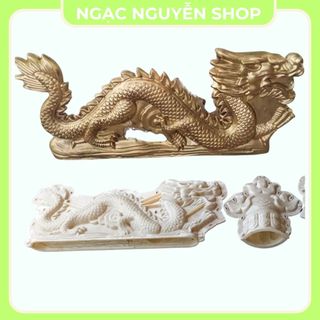 Khuôn Rồng Chầu Mặt Nguyệt Loại 85Cm Cao 35Cm Chất Liệu Nhựa Abs