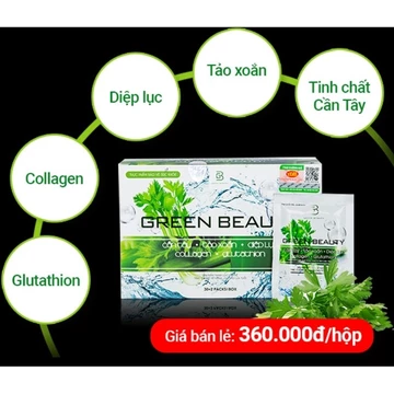 Nước ép tinh chất cần tây Green Beauty vị caphe thanh lọc cơ thể (30 gói)