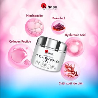 Bộ sản phẩm Kihasu Serum Collagen 50ml Và Kem Dưỡng 10g Collagen Ngày Đêm Sáng Da, Mờ Thâm, Chống Lão Hóa Vượt Trội
