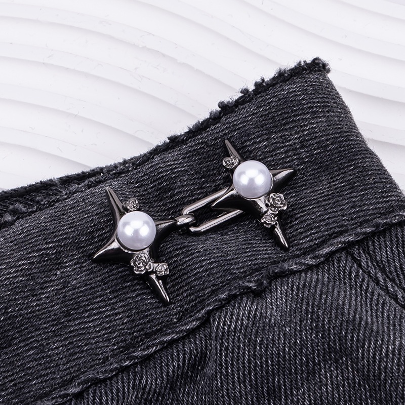 Nút cài thắt lưng nam nữ PUN chất liệu hợp kim titan chỉnh kích thước eo tiện dụng, thời trang - Nút cài thắt lưng