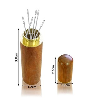 Hộp Gỗ Đựng Kim Thêu Cao Cấp, Hộp Đựng Kim, Ống Đựng Kim, Dụng Cụ Đựng Kim