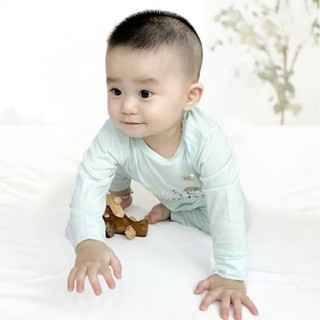 BST dài tay cài vai in hình đáng yêu cho bé Mẹ & Con+ vải petit mềm mịn từ 6 tháng đến 7 tuổi