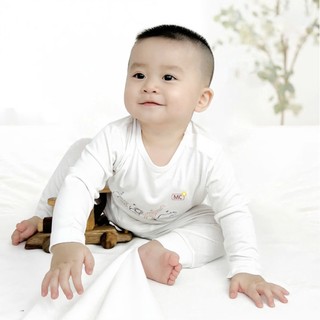 BST dài tay cài vai in hình đáng yêu cho bé Mẹ & Con+ vải petit mềm mịn từ 6 tháng đến 7 tuổi