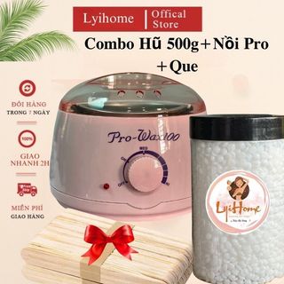 COMBO NỒI PRO kèm hũ 500g sáp dừa cao cấp lyihome, nồi công suất lớn nấu được nhiều sáp sử dụng dễ