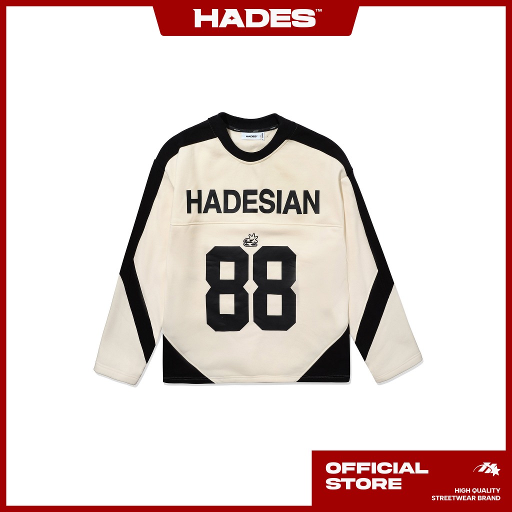 Ảnh HADES Block Sweater - HADES Brand Chính hãng Áo dài tay vải nỉ unisex 1