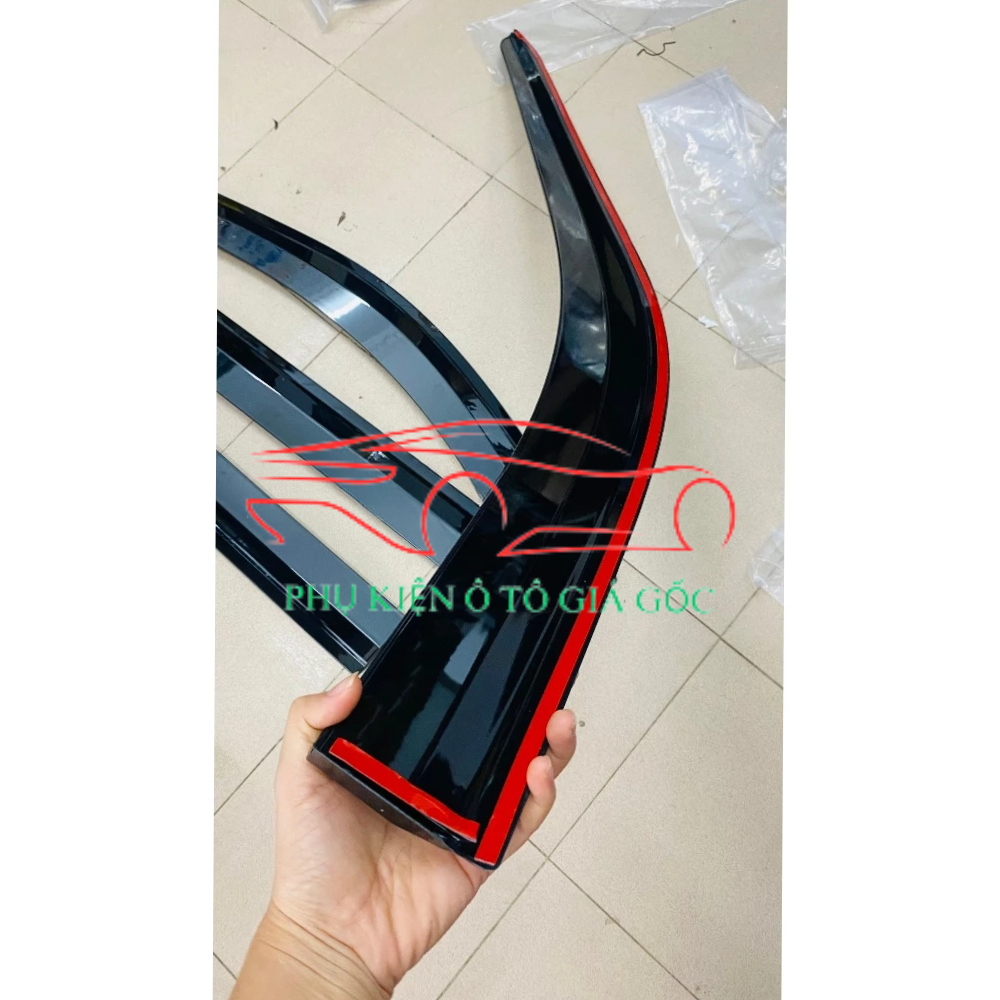 Vè che mưa xe Toyota Yaris Cross 2023, 2024, 2025 nhựa ABS đen dày, cao cấp, sáng bóng