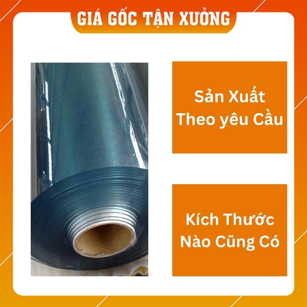 Tấm Nhựa Dẻo PVC Trong Suốt Dày 1mm; 0,8mm; 0,6mm; 0,3mm(Chải Giường Spa, Che Nắng, Mưa, Chải Bàn Ăn, Chắn Gió Điều Hoà)