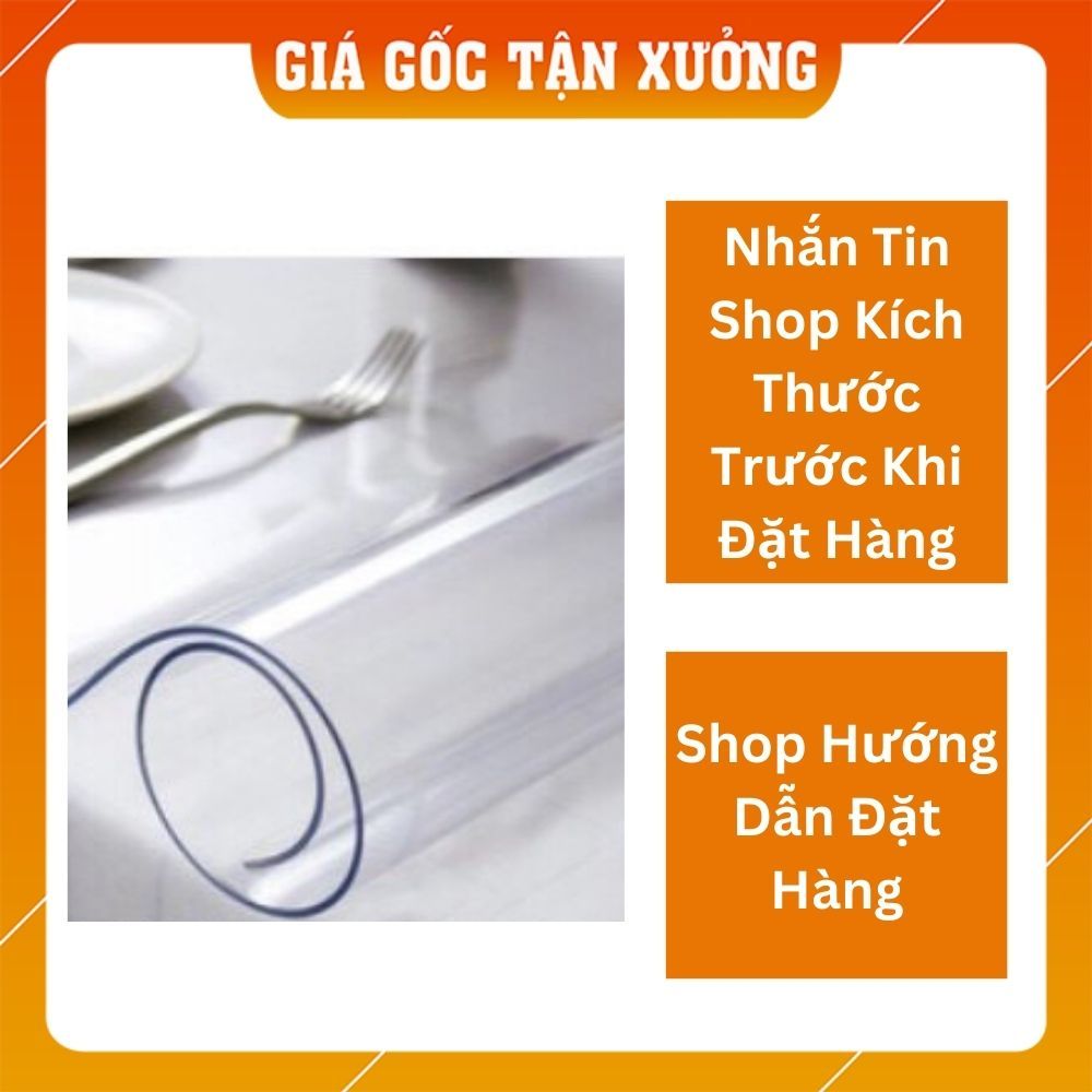 Tấm Nhựa Dẻo PVC Trong Suốt Dày 1mm; 0,8mm; 0,6mm; 0,3mm(Chải Giường Spa, Che Nắng, Mưa, Chải Bàn Ăn, Chắn Gió Điều Hoà)