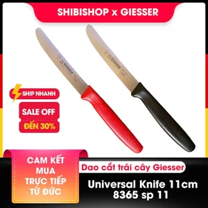 Dao cắt sầu riêng giesser MŨI BẰNG, KHÔNG RĂNG CƯA - Cán đầy đặn không bị lồi lõm