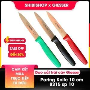 Dao cắt sầu riêng giesser MŨI NHỌN, KHÔNG RĂNG CƯA - cán đều không bị lồi lõm