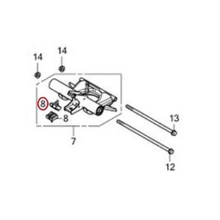 cao su vuông đệm giảm chấn gấp treo máy động cơ pcx 125 2015 2017 2019 2020 ( giá 1 cái )
