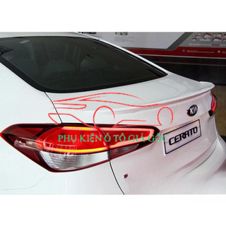 Đuôi gió liền cốp sau xe Kia Cerato, K3 đời 2014 2015 2016 2017 2018 - Bản mộc chưa sơn + TẶNG KÈM KEO 3M