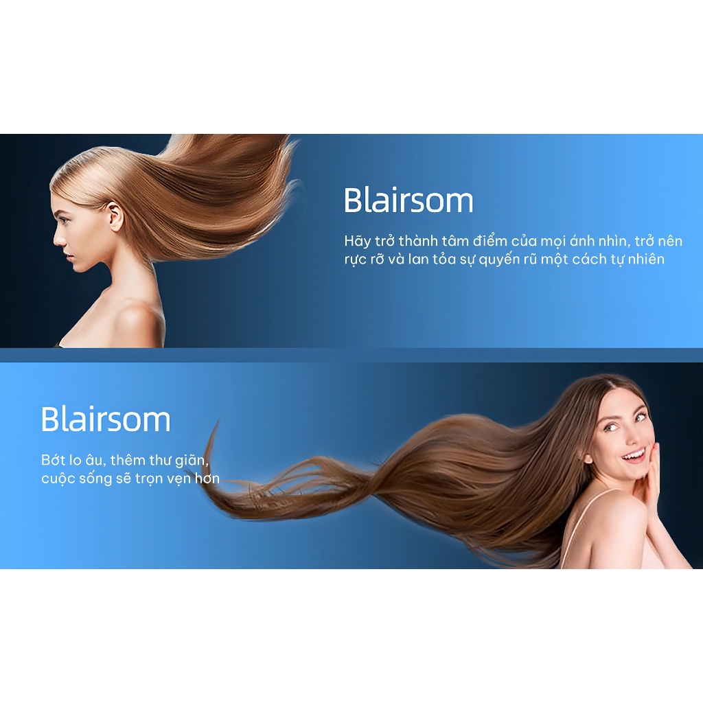 Bộ Đôi combo gội xả Blairsom (Úc) Dưỡng ẩm Suôn mượt - Phục hồi hư tổn (Dành cho tóc khô, tóc thường) ;dung tích (500ml)
