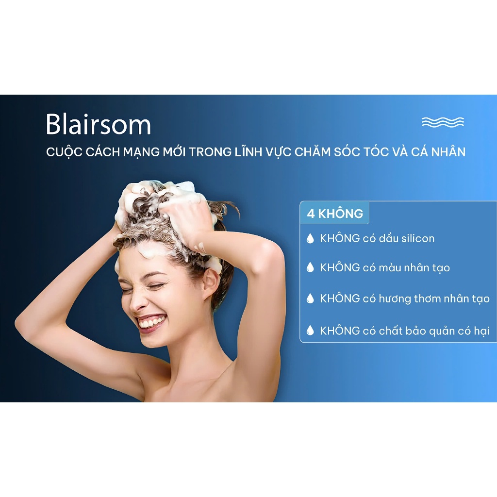 Bộ Đôi combo gội xả Blairsom (Úc) Dưỡng ẩm Suôn mượt - Phục hồi hư tổn (Dành cho tóc khô, tóc thường) ;dung tích (500ml)