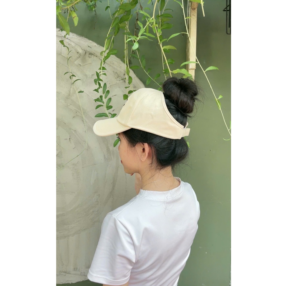 Mũ Lưỡi Trai Nửa Đầu Nơ Tennis Chất Kaki Form Unisex Nam Nữ