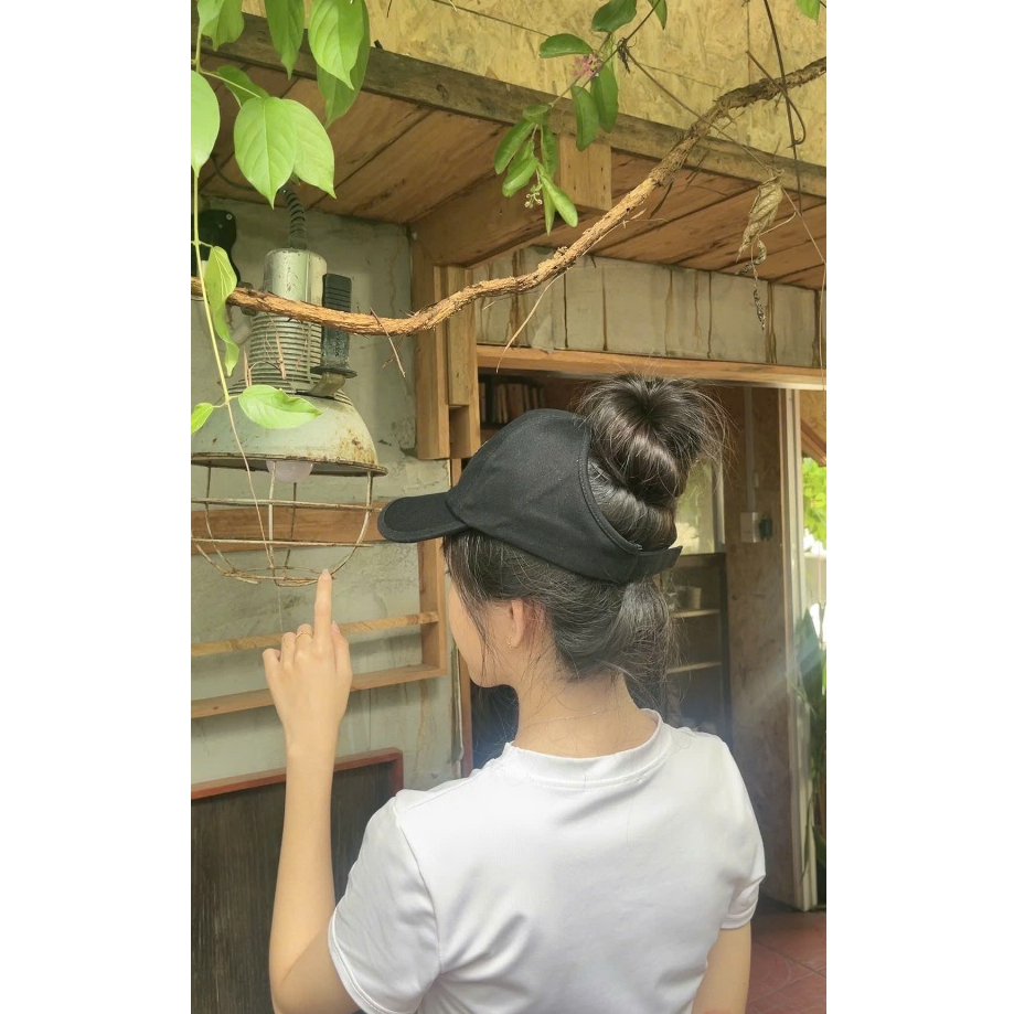 Mũ Lưỡi Trai Nửa Đầu Nơ Tennis Chất Kaki Form Unisex Nam Nữ