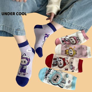 Set 5 Đôi Tất Vớ Cotton trẻ em UNDERCOOL dễ thương dành cho bé trai, bé gái Unisex Mềm mại thoáng khí TC56