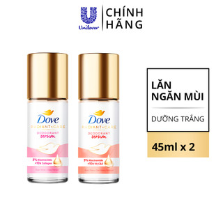 Combo 2 Lăn Ngăn Mùi Dove Tinh Chất Serum Sáng Mịn 45ml/Tuýp