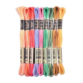 Set 10 Tép Chỉ Loang Airo Chính Hãng Full 78 Màu, Chọn Màu Theo Mã Chỉ