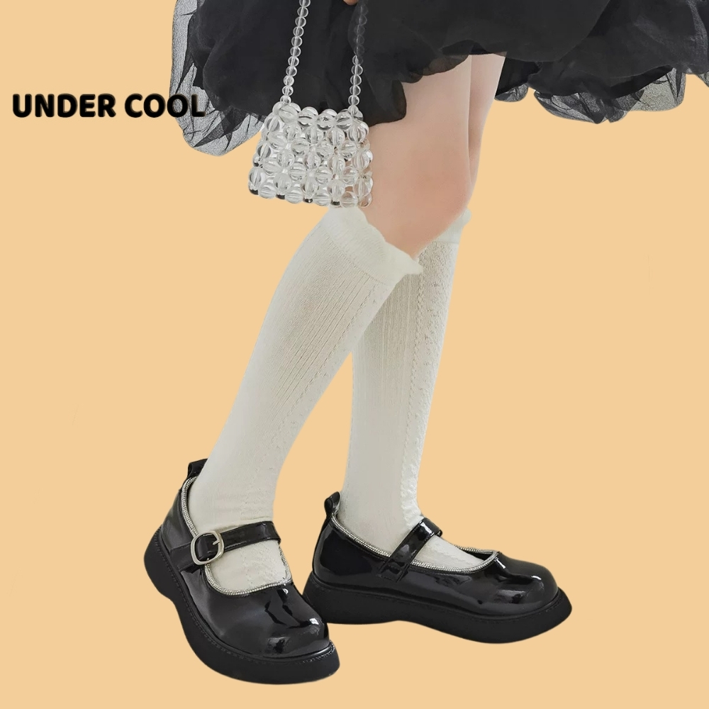 Set 5 Đôi Tất Vớ Trẻ Em Trắng Cao Đùi UNDERCOOL dành cho Bé Gái Họa Tiết Gothic Hot Hit Thu Đông TC60