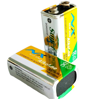 Pin Vuông 9V Alkaline NUOXING LR61 – Pin 9V Cho Micro, Đồng Hồ, Thiết Bị Báo Khói