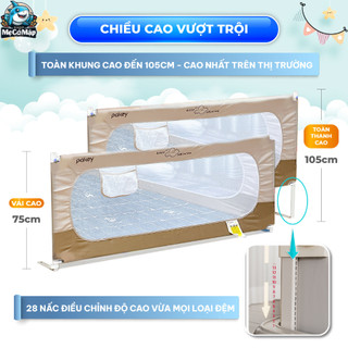 Thanh Chắn Giường PAKEY Chính Hãng, Chặn giường An Toàn Cho Bé Nâng Hạ Tiện Lợi - SB2