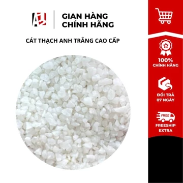 Cát Thạch Anh Trắng Cao Cấp A12 Lọc Nước và Trang Trí Bể Thủy Sinh 1Kg