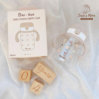 Bình Uống Nước Bar-Rot 240ml Nắp Bật One Touch Full Phụ Kiện Chất Liệu Tritan An Toàn Cho Bé
