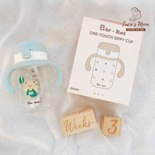 Bình Uống Nước Bar-Rot 240ml Nắp Bật One Touch Full Phụ Kiện Chất Liệu Tritan An Toàn Cho Bé