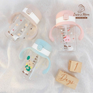 Bình Uống Nước Bar-Rot 240ml Nắp Bật One Touch Full Phụ Kiện Chất Liệu Tritan An Toàn Cho Bé