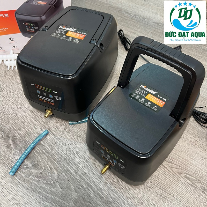 Máy sục khí tích điện hồ cá koi Rissee ACD-30B – 80B công xuất lớn  bảo hành 06 tháng thiết kế đẹp sang trọng 7