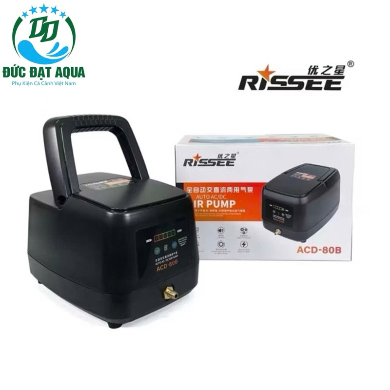 Máy sục khí tích điện hồ cá koi Rissee ACD-30B – 80B công xuất lớn  bảo hành 06 tháng thiết kế đẹp sang trọng 4