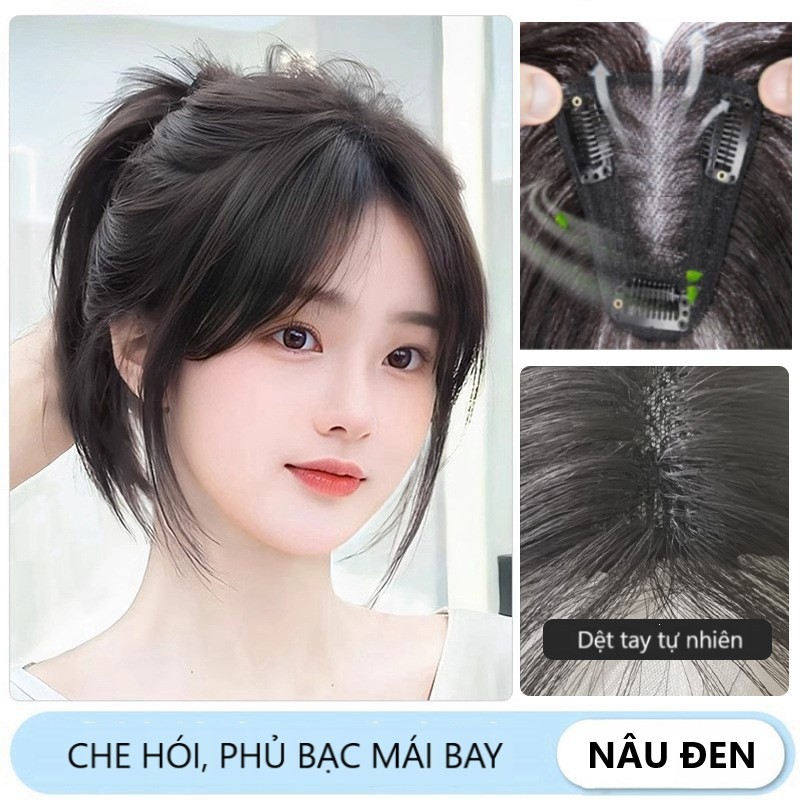 Tóc Giả IAN, Tóc Giả Che hói, Phủ Bạc Lưới Tàng Hình Mái Bay, Mái Thưa Cao Cấp