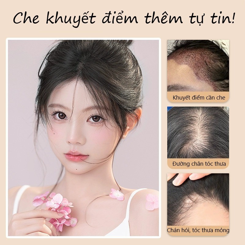 Tóc Giả IAN, Tóc Giả Che hói, Phủ Bạc Lưới Tàng Hình Mái Bay, Mái Thưa Cao Cấp