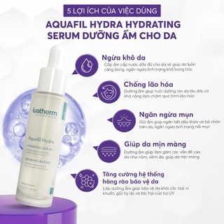 Tinh chất dưỡng ẩm phục hồi và trẻ hoá Ivatherm Aquafil Hydra Hydrating Serum 30ml