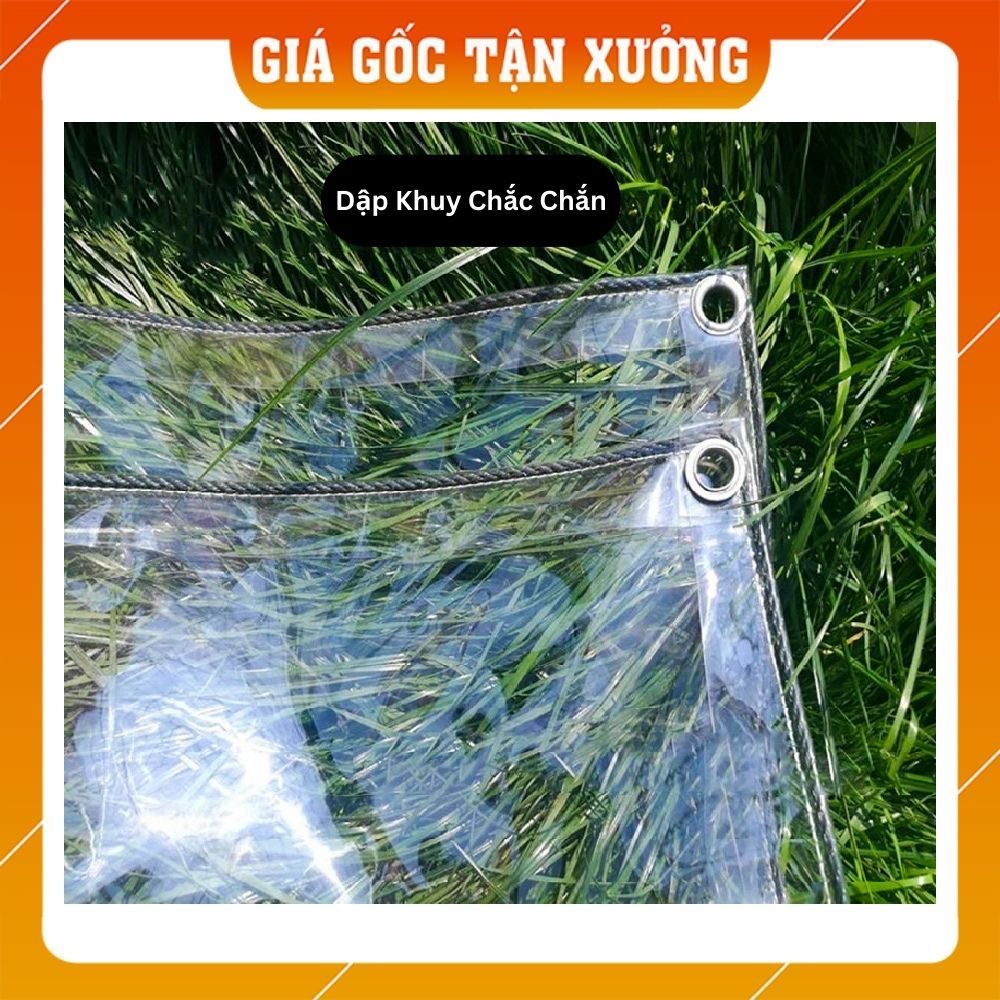 [Kích Thước To] Bạt Nhựa Trong Suốt May Sẵn PVC Chống Thấm Che Mưa, Nắng, Chắn Gió Điều Hoà, Rèm Trong Suốt