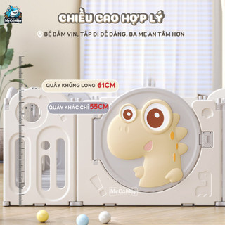 Quây Cũi Nhựa Cho Bé Tặng Bóng Thảm Đồ Chơi, Quây Cũi Nhựa Gấp Gọn Pakey Mẫu Mới 2026