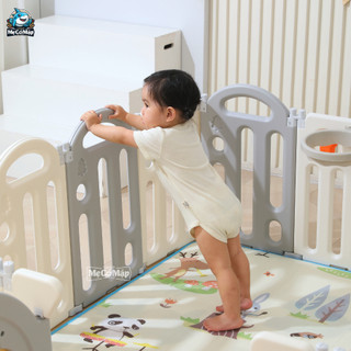 Quây Cũi Nhựa Cho Bé Tặng Bóng Thảm Đồ Chơi, Quây Cũi Nhựa Gấp Gọn Pakey Mẫu Mới 2026
