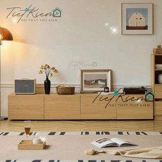 Tủ tv gỗ decor phòng khách 1m4 tivi1