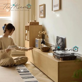 Tủ tv gỗ decor phòng khách 1m4 tivi1