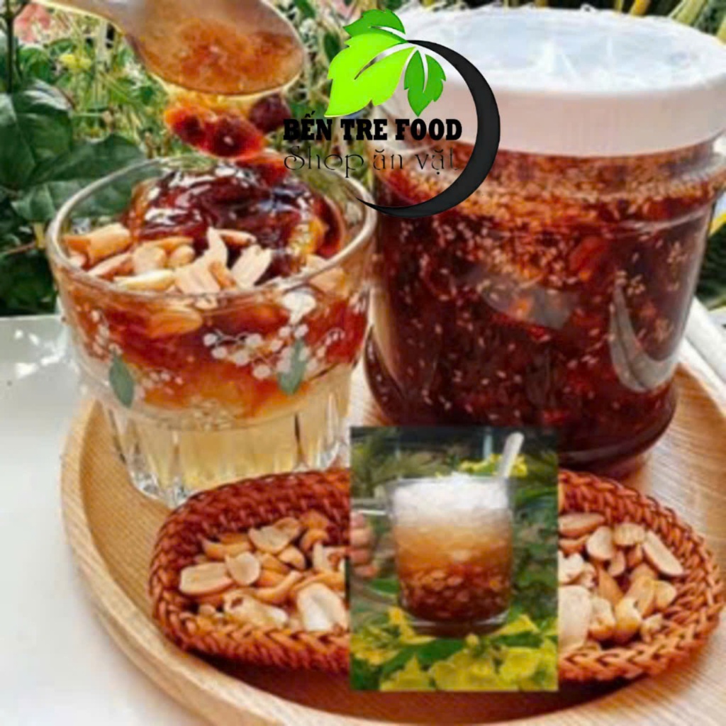 (MÓN TUỔI THƠ) HỦ 1KG ME HẠT CỨNG NGÀO KHÓM ĐẬU PHỘNG MÈ RANG- BÁNH LÁ MƠ SHOP