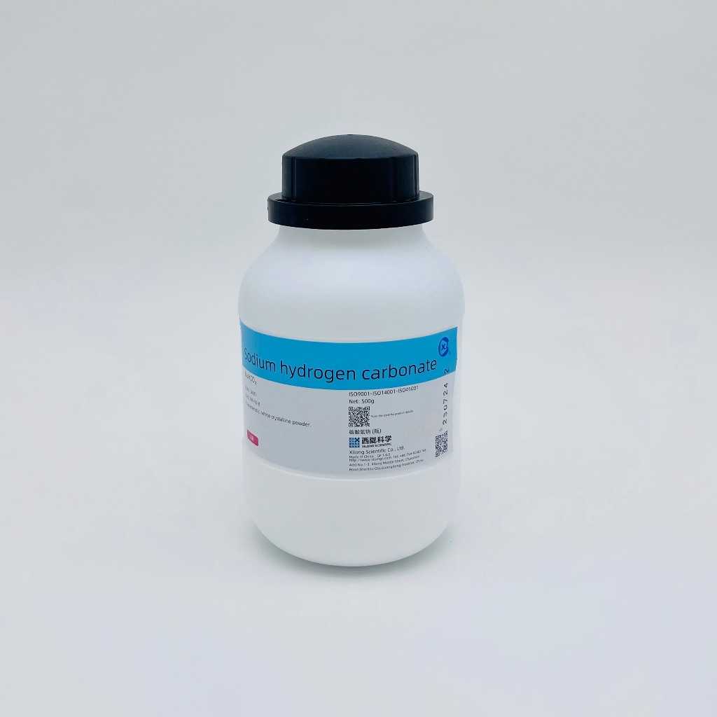 Hàng thí nghiệm: Sodium hydrogen Carbonate (Chai 500G, AR, Xilong, Cas ...