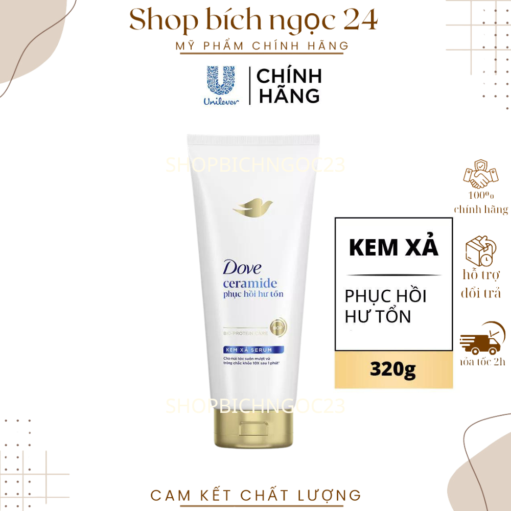 Dầu Gội , Dầu Xả Giúp Phục Hồi Tóc Hư Tổn Dove 170g - 350g