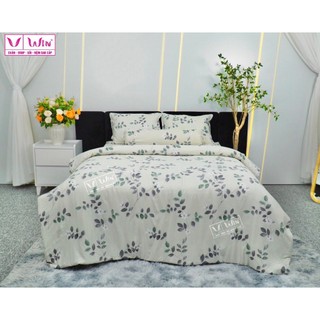 (Độc Quyền)Bộ Chăn Drap Lụa Tencel  Mát Lạnh Thiên Nhiên Chăn 2m2x2m Sợi Microfiber LS LAVISH SILK
