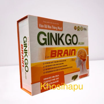 60 viên GINKGO BILLOBA CERE BRAIN MAX 600mg bổ não thông mạch Ginkgo Biloba Cere Brain Max với hàm lượng cao 600mg