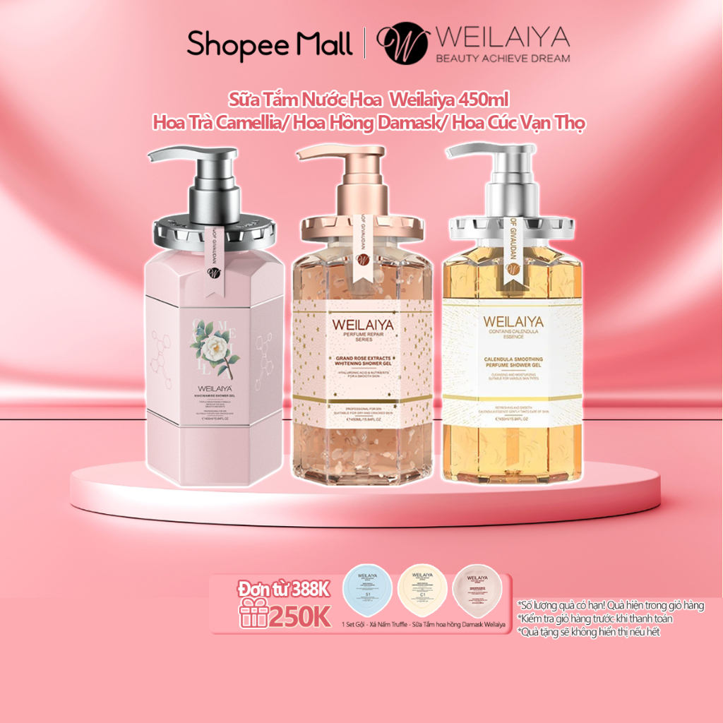 Ảnh Sữa Tắm Nước Hoa Weilaiya Chính Hãng 450ml Hương Thơm Quyến Rũ Sang Trọng 1